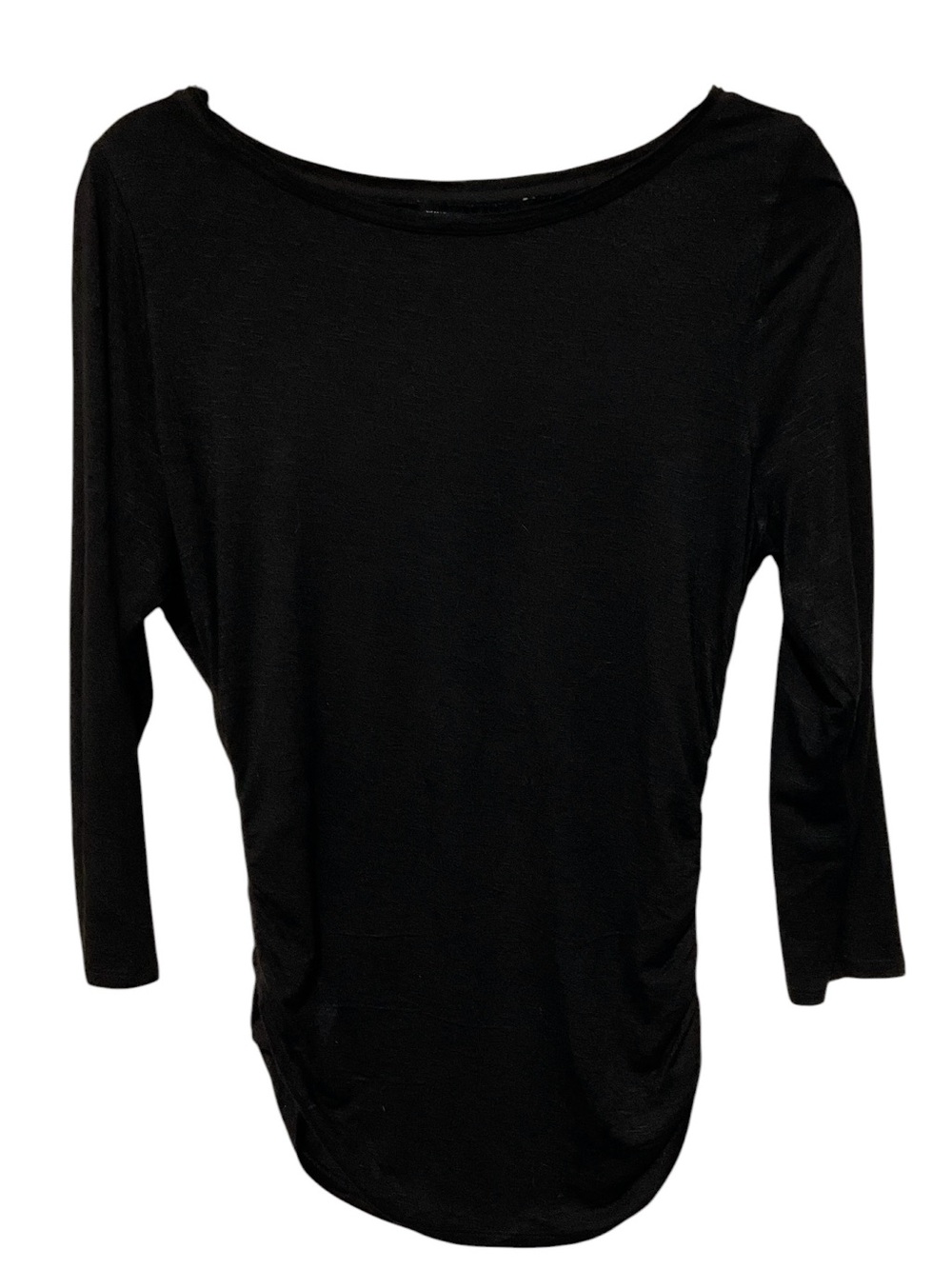 White House Black Market Black Ruched Tunic Top – Size Medium